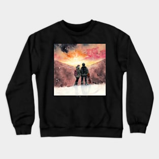 Snowboarder Couple Gift Idea Crewneck Sweatshirt